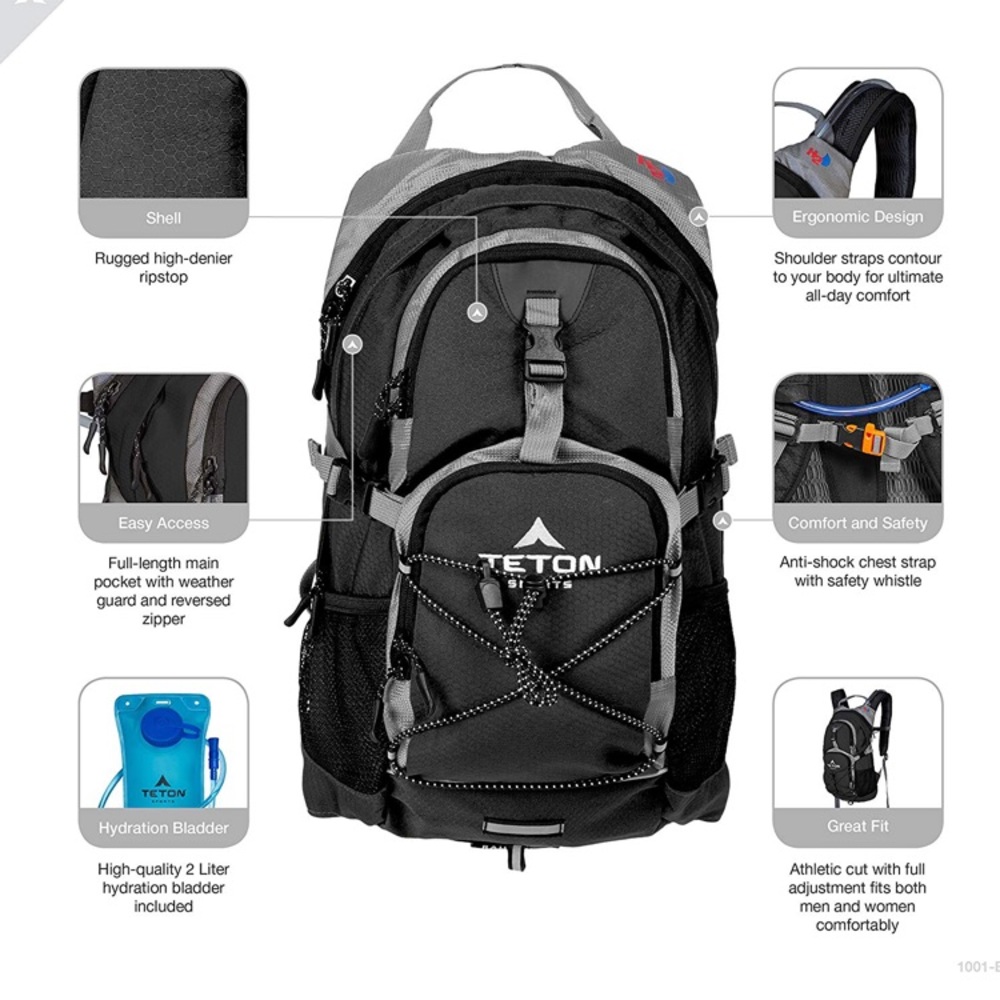 Teton Outdoor Hiking Backpack With Water Bladder